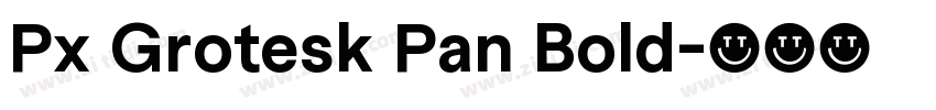 Px Grotesk Pan Bold字体转换